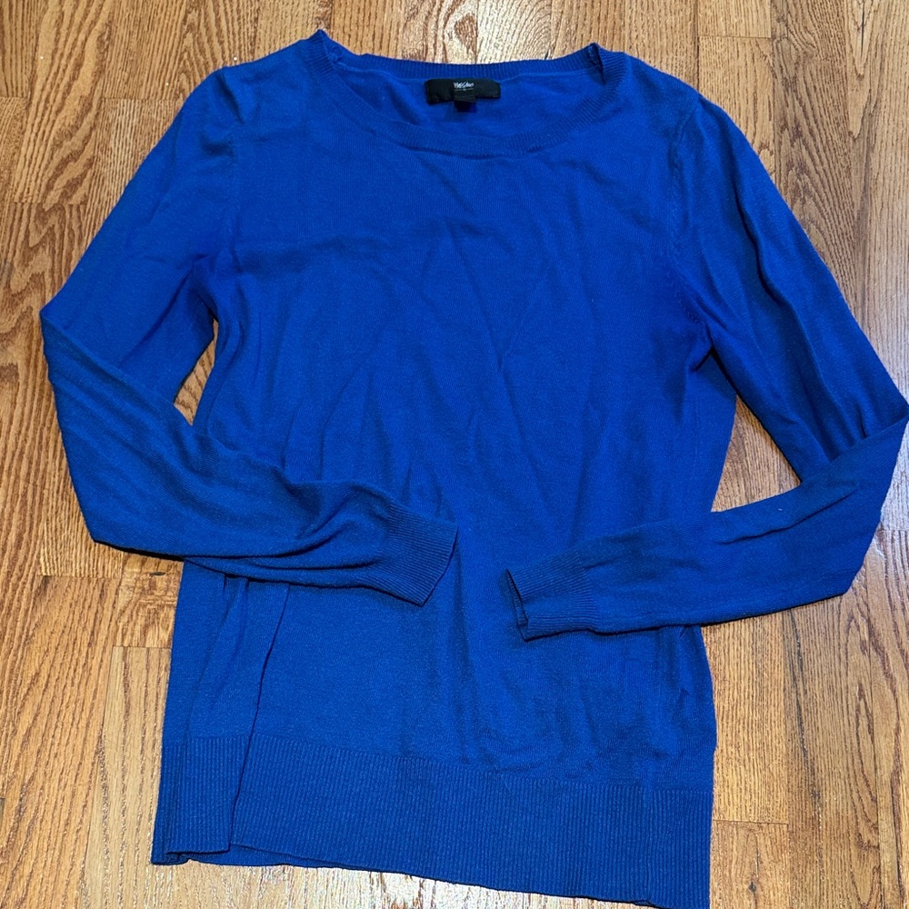 Mossimo cobalt clue crew neck sweater size M